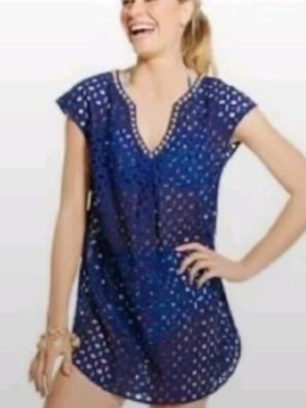 Lilly Pulitzer for Target Blue Swim Coverup XS